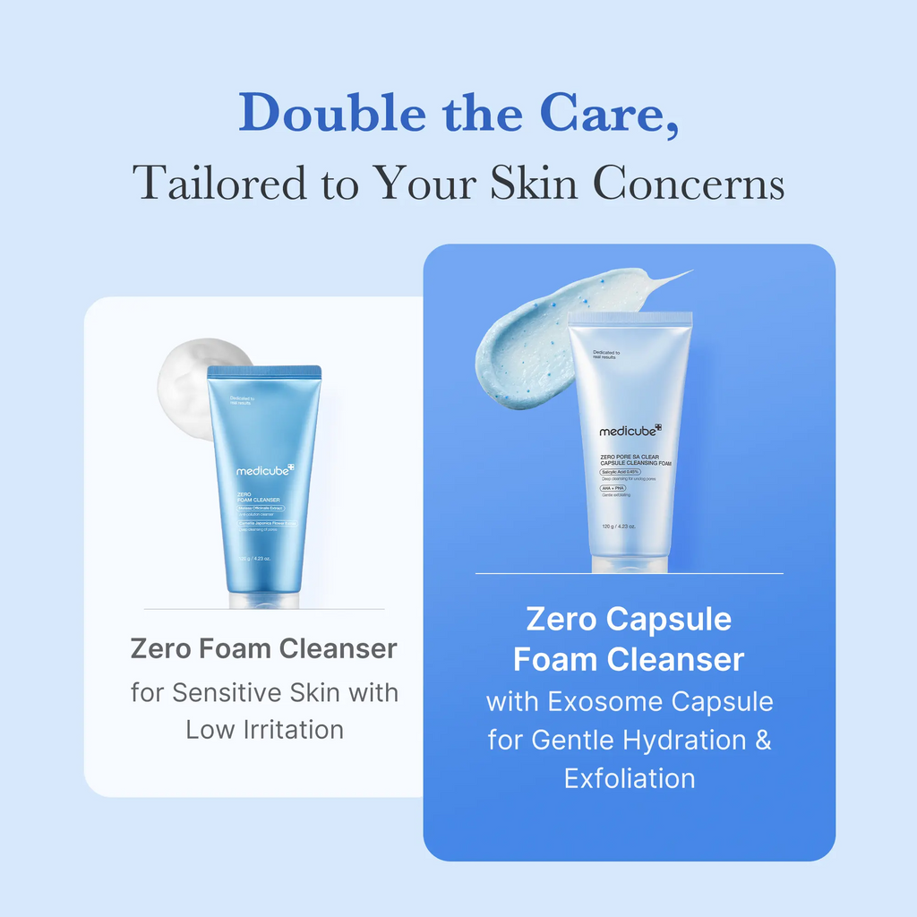 Zero Pore Clear Blue Capsule Facial Cleanser for Skin Texture