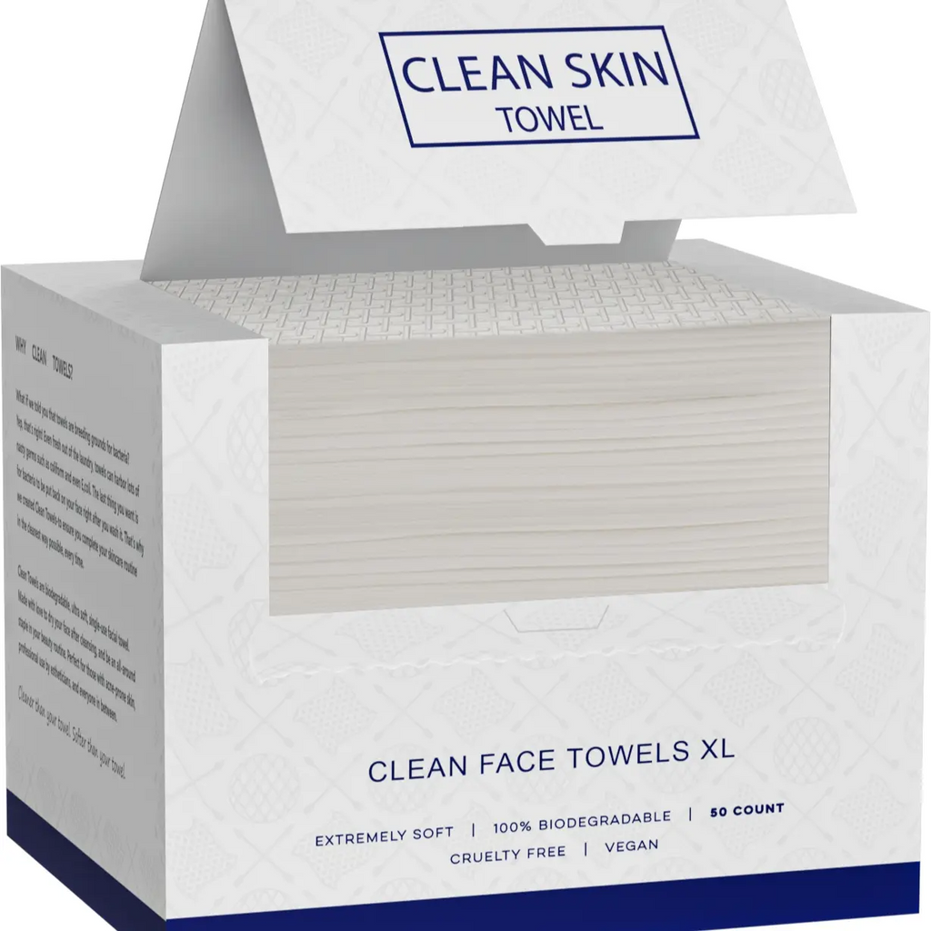 Boxed Disposable Facial Towels, Pull-Out Soft Cotton Wipes