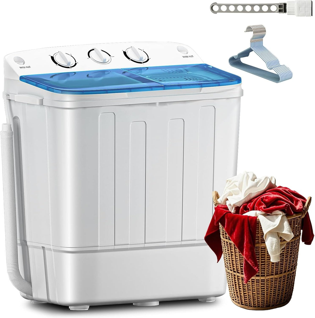 Portable Twin Tub Washing Machine – Compact & Efficient Home Laundry