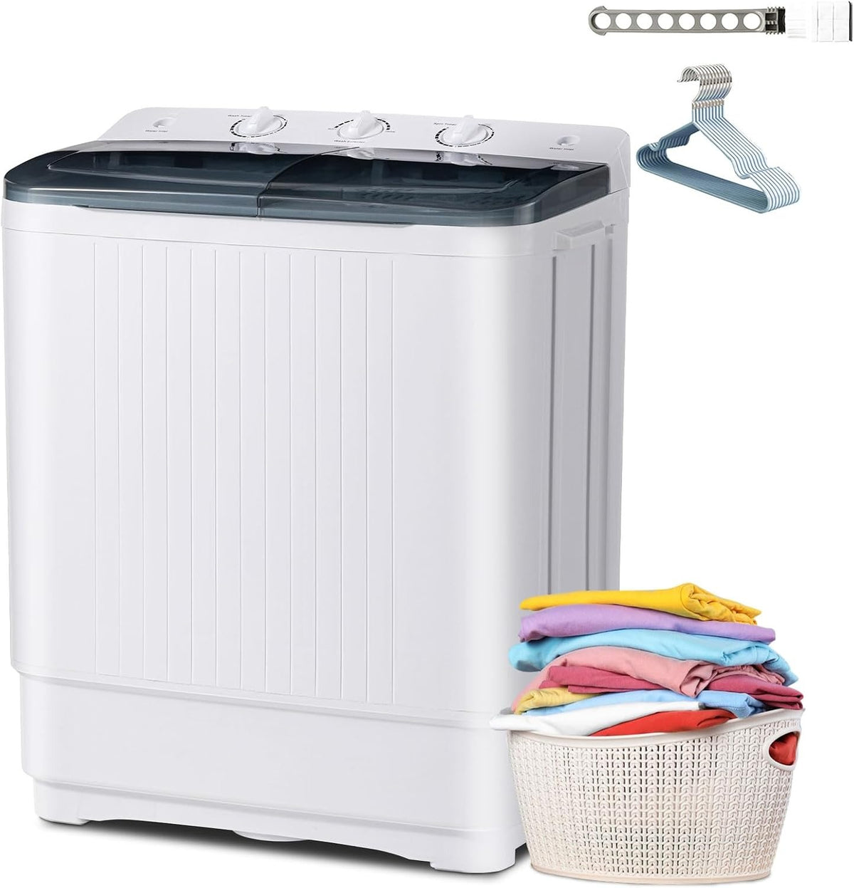 Portable Twin Tub Washing Machine – Compact & Efficient Home Laundry