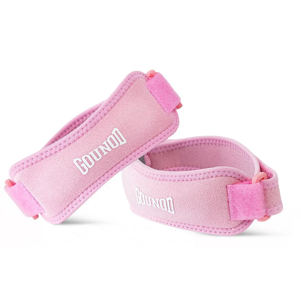 Silicone Patella Knee Strap 2-Pack – Anti-Slip Patellar Tendon Support for Running, Basketball & Gym