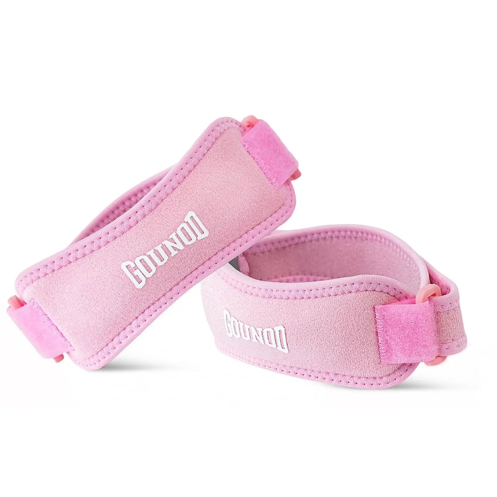 Silicone Patella Knee Strap 2-Pack – Anti-Slip Patellar Tendon Support for Running, Basketball & Gym