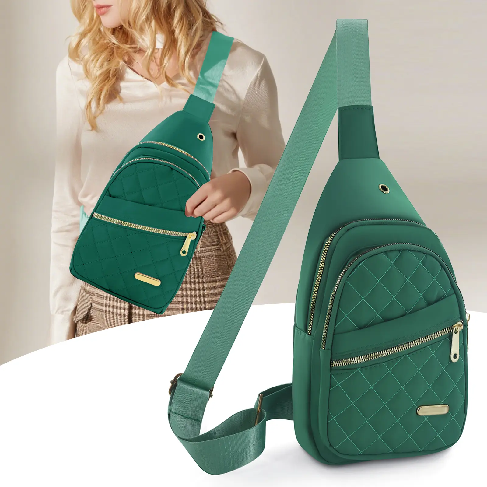 Women's Crossbody Chest Bag – Lightweight Fanny Pack for Travel, Hiking & Daily Use