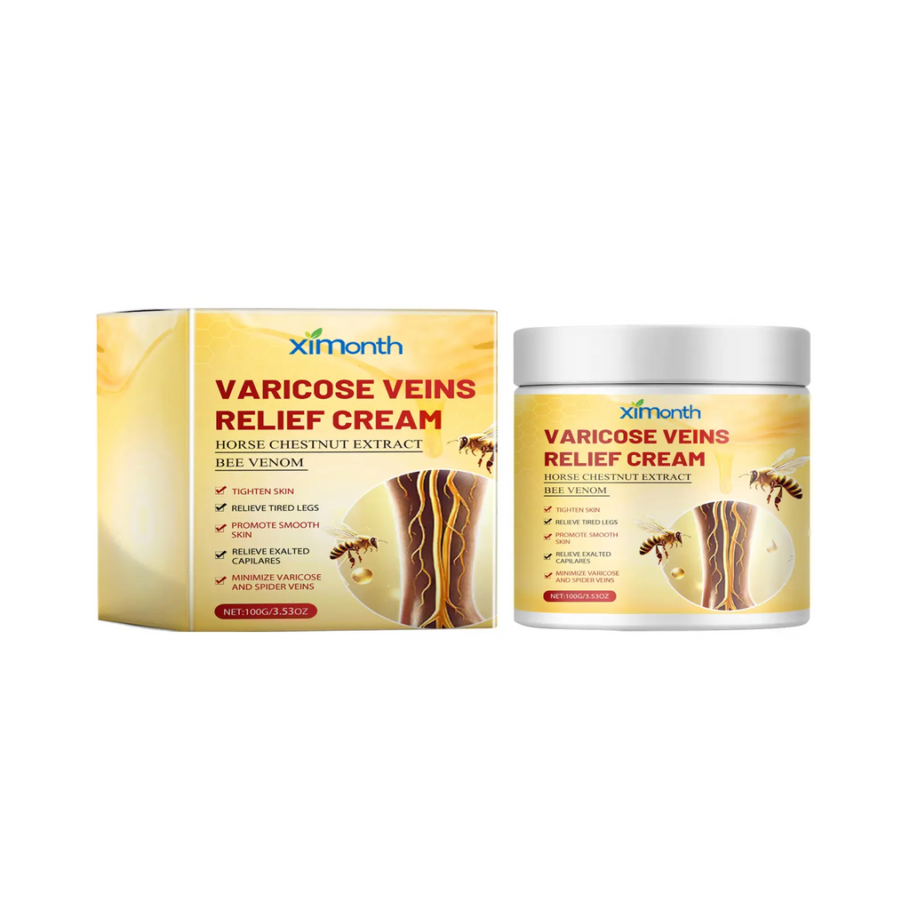 Pain & Swelling Relief Body Lotion, 100g Moisturizer  Bee Venom Extract Varicose Veins Cream,