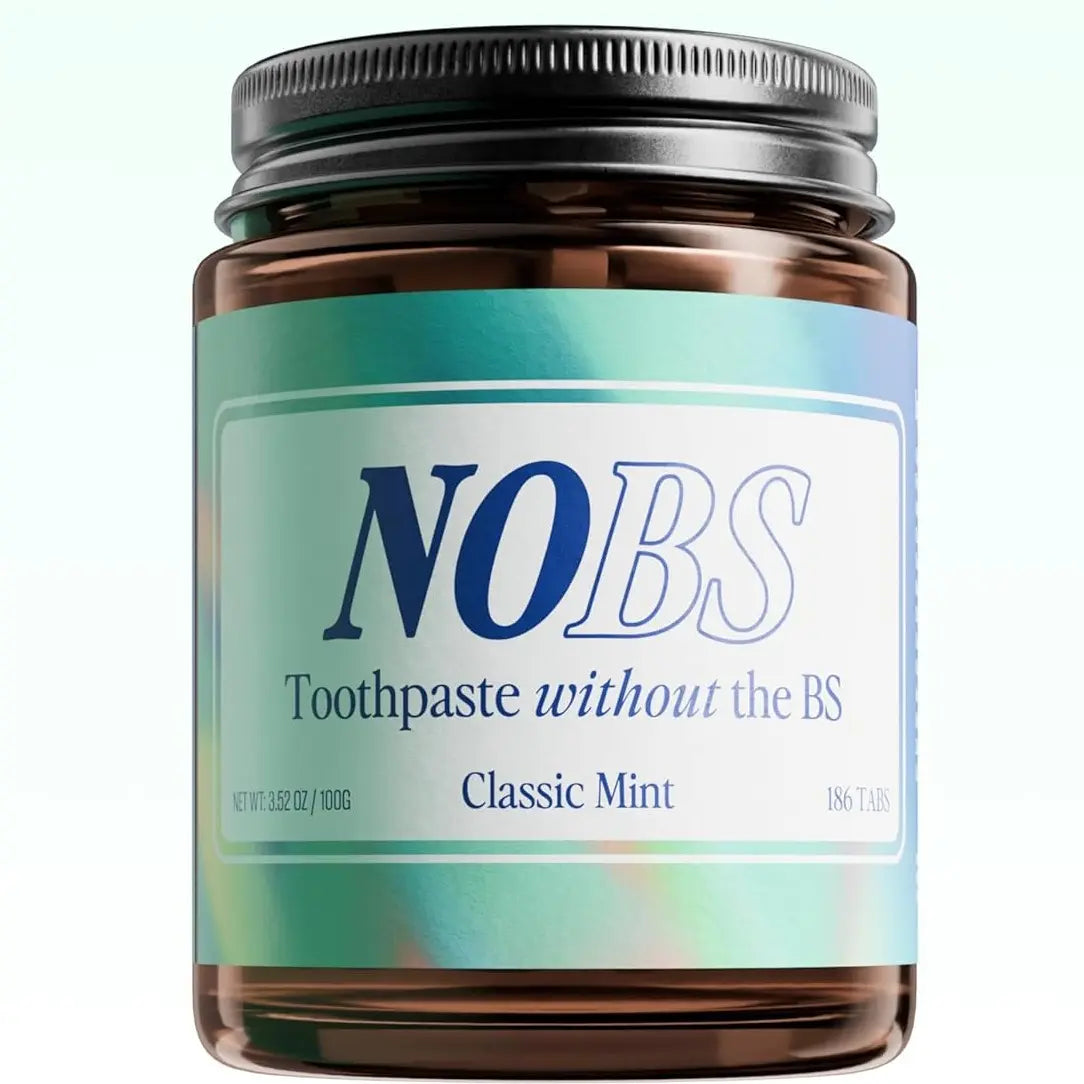 NOBS Toothpaste Tablets – Nano Hydroxyapatite | Fluoride-Free, Zero-Waste